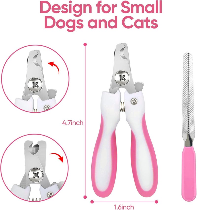 wikdey Dog Grooming Scissors with Safety Round Tip Pet Grooming scissors Kit Dog Shears kit Incudes Thinning Curved Straight Grooming Scissors Nail Clippers Nail File and Comb for dogs cats - Image 3